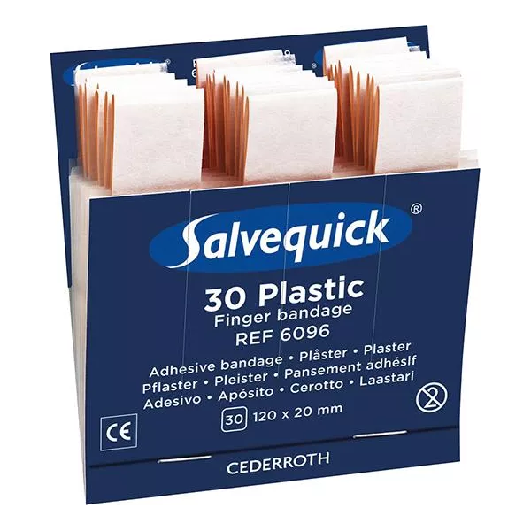 Salvequick Refill wodoodporny opatrunek na palce 30szt. (6 szt.)
