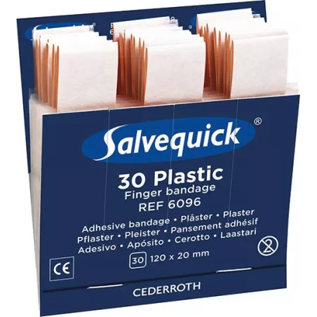Salvequick Refill wodoodporny opatrunek na palce 30szt. (6 szt.)