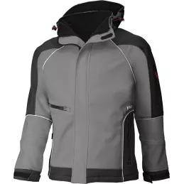 Kurtka softshellowa WALTER, szaro-czarna, rozmiar 2XL