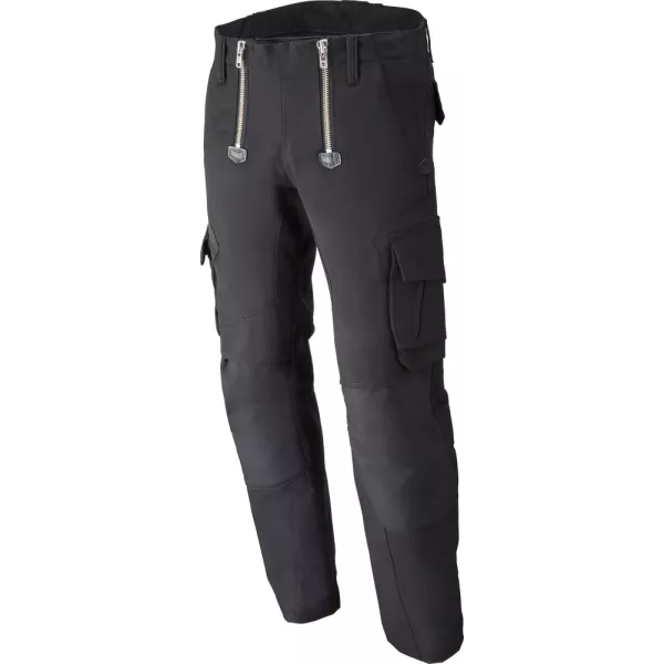 Spodnie cechowe SEBASTIAN, płótno i cordura, czarne, rozmiar 48