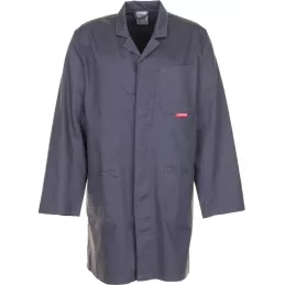 Profesjonalny płaszcz, 100% bawełna, 290g/m², rozmiar 58, szary