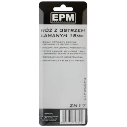 NÓŻ, NOŻYK Z OSTRZEM ŁAMANYM 18MM STOP CYNKU