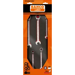Zestaw kluczy płasko-oczkowych 11 sztuk, 8-19 mm w wkładce z pianki BAHCO