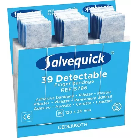 Opakowanie uzupełniające Salvequick bandaże na palce 6x39 wykrywalne (6 szt.)