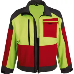 Kurtka softshellowa Forest Jack Red, rozmiar S, czerwony/żółty