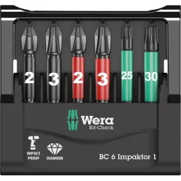 Zestaw bitow Bit-Check 6 Impaktor 1 Wera