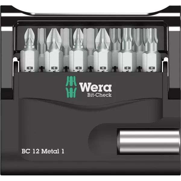 Zestaw bitow Bit-Check 12 Metal 1 Wera