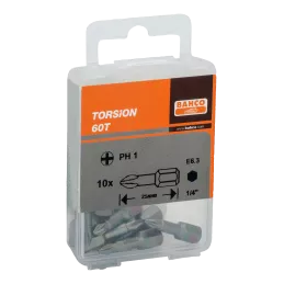 Bit 1/4" Torsion PH2x25 mm, 10 szt. BAHCO
